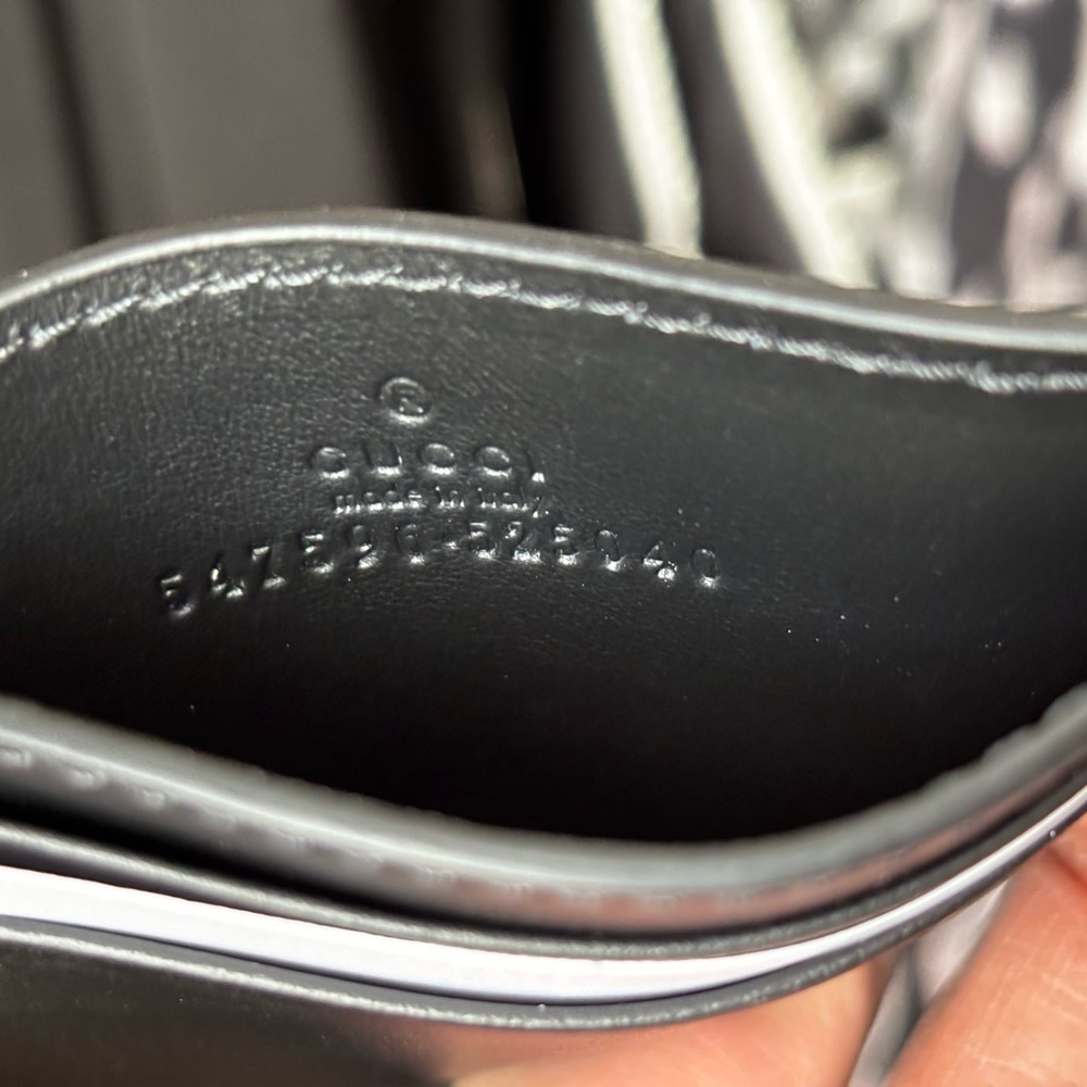 Gucci Black Leather Card Holder - Picture 3 of 8